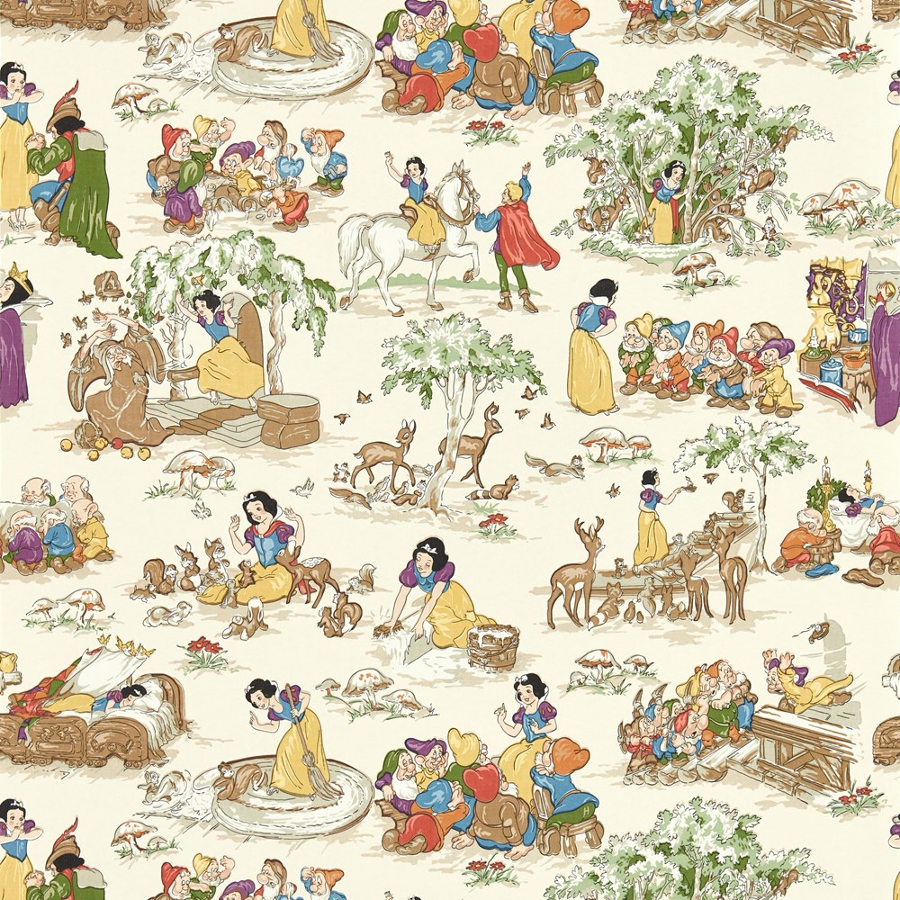 Snow White Wallpaper 217275 by Disney Home x Sanderson in Whipped Cream